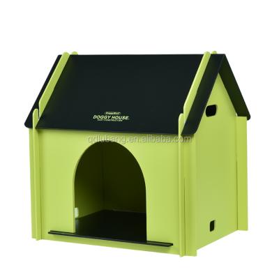 China Sustainable A-Frame Kennel Wooden Timber Kennel for sale