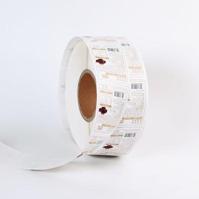 China Waterproof Customized Professional waterproof printing adhesive roll label sticker for sale