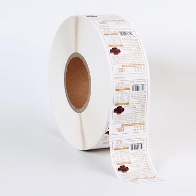 China Factory Wholesale Custom Waterproof Packaging Waterproof Label Self Adhesive Food Labels for sale