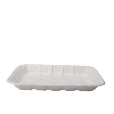 China Hot Selling Disposable Products Pulp Hot Dog Tray for sale