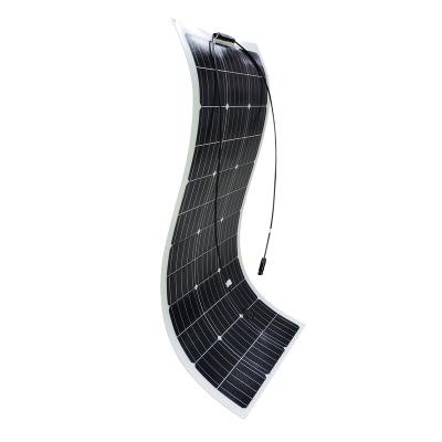 China Solar Power System 12V Flexible Solar Panel For Car, Boat, 110W Semi-flexible Module for sale