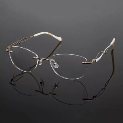 China High Quality Frame Of Rim Eyewear Titanium Eyeglasses Optical Full Reading Glass for sale