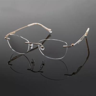 China High Quality Frame Of Rim Eyewear Titanium Eyeglasses Optical Full Reading Glass for sale