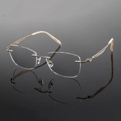 China High Quality Frame Of Rim Eyewear Titanium Eyeglasses Optical Full Reading Glass for sale