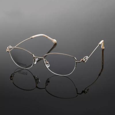 China High Quality Frame Of Rim Eyewear Titanium Eyeglasses Optical Full Reading Glass for sale