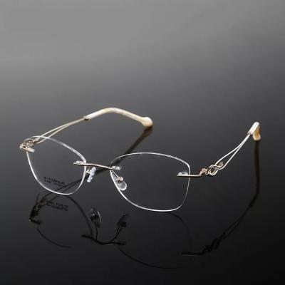 China High Quality Frame Of Rim Eyewear Titanium Eyeglasses Optical Full Reading Glass for sale