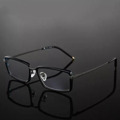 China For Black Square Titanium Optical Eye Glasses Frame Myopia Optical Frame Design Glasses Reading Glasses New for sale