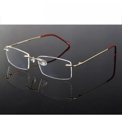 China For Reading Glasses 2023 Brand New Simple Style Titanium Eyewear Optical Frames In Stock for sale