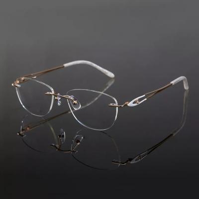 China 2023 Hot New Products Titanium Glass Eyewear Reading Glass Frames for sale