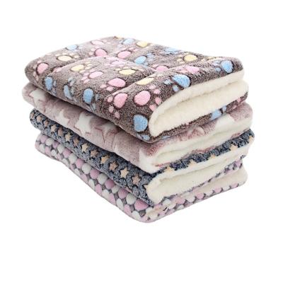 China Mat For Puppy Dog Cat Sofa Cushion Home Rug Keep Pet Bed Blanket Protective Fleece Soft Flannel Soft Warm Sleeping Blanket Viable for sale