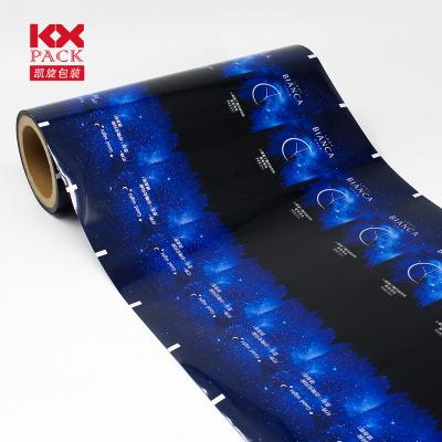 China Custom Logo Moisture Proof Printed Aluminum Film Roll Plastic Laminating Packaging Foil For Sachet Food Snack Packaging for sale