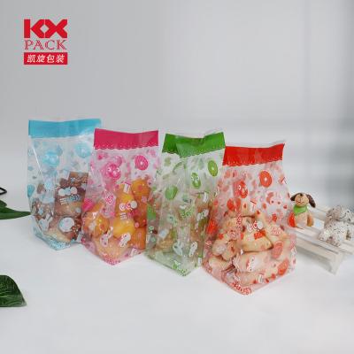 China Plastic Packaging Moisture Proof Ready Stock Bag For Biscuit Packing Gusset Packing Bag For Food Candy Snacks Bakery Packing Packing Bag for sale