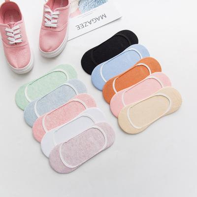 China Antibacterial OEM Professionally Customized Summer Mesh Boat Socks Shallow Mouth Thin Non Slip Women's Socks for sale