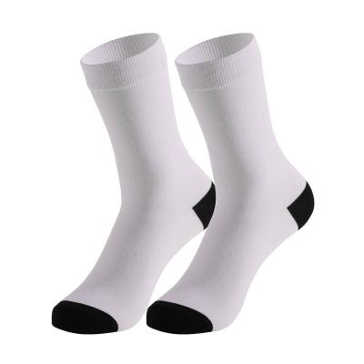 China Sporty Custom Your Own Logo Solid Color Gray Cotton in Tube Print Socks 360 Print Socks for sale