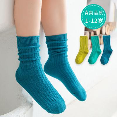 China QUICK DRY Candy Color Double Needles Women Socks Japanese Spring Warm Baby Socks for sale