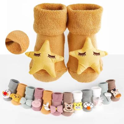 China wholesale soft rubber non-slip soles 3d cartoon baby socks indoor newborn animal QUICK DRY for sale