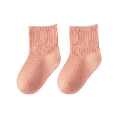 China QUICK DRY Newborn Double Needle Comfortable Soft Thin Breable Cotton Ribbed Newborn Baby Socks for sale