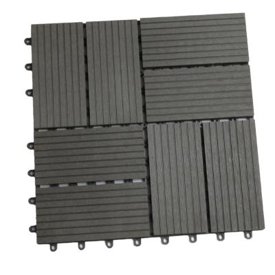 China New profile waterproof porcelain composite wpc decking tiles interlocking wpc deck exterior tile for sale