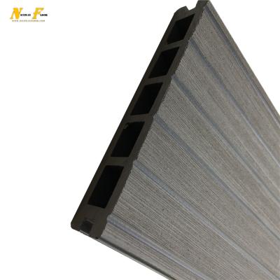 China New product waterproof easy assemble wood plastic composite wpc hollow decking exterior free samples for sale