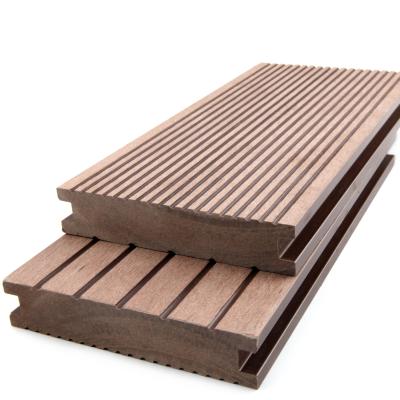 China Exterior WPC Waterproof High Quality WPC Solid Composite Decking Deck for sale