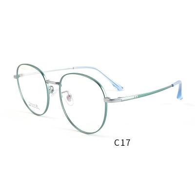 China Fashionable men's and women's vision of titanium optical frames of glass glasses 2022 retro fashion glasses sights for sale