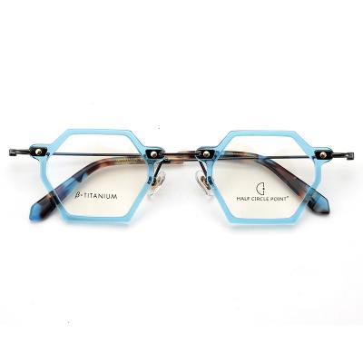 China Wholesale Custom Frame Colors Men Acetate Optical Frame Myopic Glasses From Manufacturer for sale