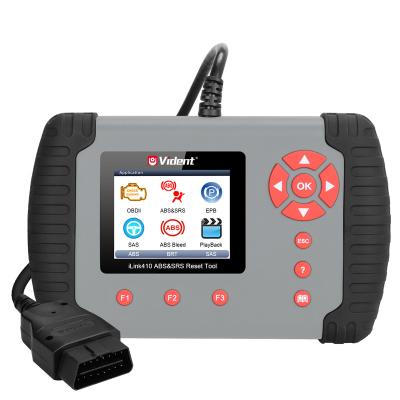 China EOBD Diagnostic Functions VIDENT iLink410 ABS SRS All Function Car Diagnostic Tool Reset Service EPB SAS ABS Auto Racking Diagnostic Tool 3 Years Free Update for sale