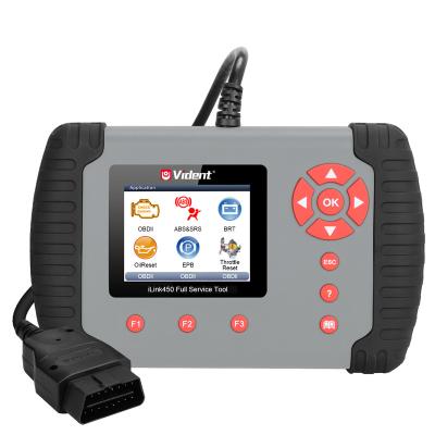 China VIDENT iLink450 EOBD Functions ABS SRS Car Diagnostic Tool 3 Years Free Update Auto Diagnostic Tool With Service Function for sale