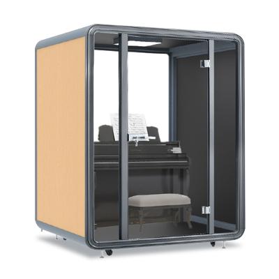 China Mordern office meeting pod phone booth soundproof cavity soundproof acoustic glass soundproof office pod telephone booth for sale