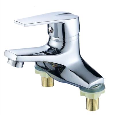 China Zhejiang Metered Faucets Cheap Two Hole Zinc Basin Faucet Smart Faucet for sale