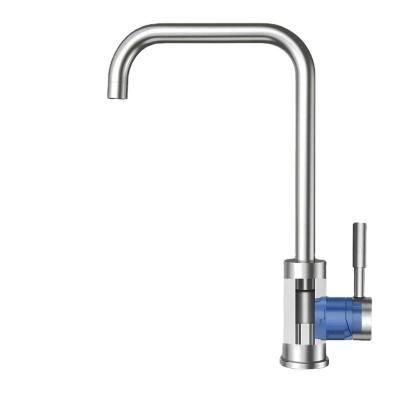 China Modern Sink Kitchen Stainless Steel 304 Single Handle Hot And Cold Faucet for sale