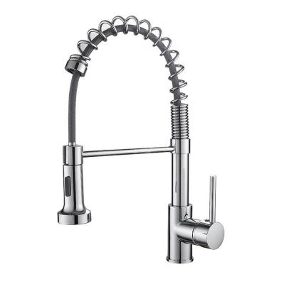 China Thermostatic Faucets Cupc Pull Out Kitchen Mixer Tap , nsf61 Swivel Sink Faucets Tap for sale