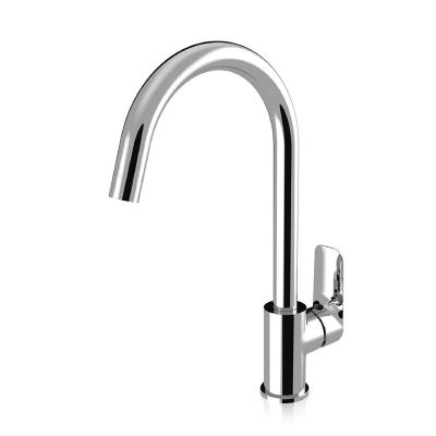 China Thermostatic Faucets Single To Handle Hot Cold Water Mixer Kitchen Sink Taps Faucets for sale