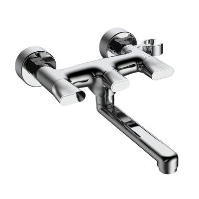 China Without Slide Bar Wall Mounted Bathroom Fixtures Shower Mixer Tap For Bathtub for sale