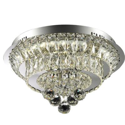 China Zhongshan Hotel Ceiling Lamp Bedroom Outdoor Mounted Big Block K9 Crystal Led 36W Decorative Ceiling Lights for sale