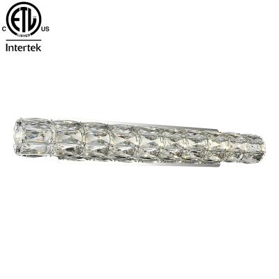 China Modern Indoor Wall Light Stainless Steel LED Crystal Wall Light For Home for sale