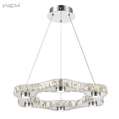 China Modern LED Crystal Pendant Lights Chandeliers Indoor Decorative LED Pendant Lamp For Living Room Hotel for sale