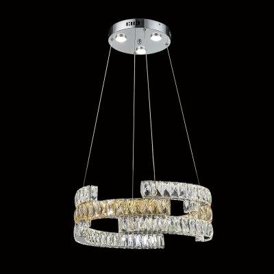 China New Design Chandeliers Modern Stainless Steel Crystal Chandelier Pendant Lamp for sale