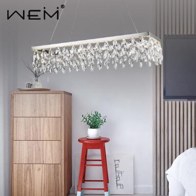 China Modern Square Pendant Lights Drop Raindrop Crystal Wedding Decoration Chandelier for sale