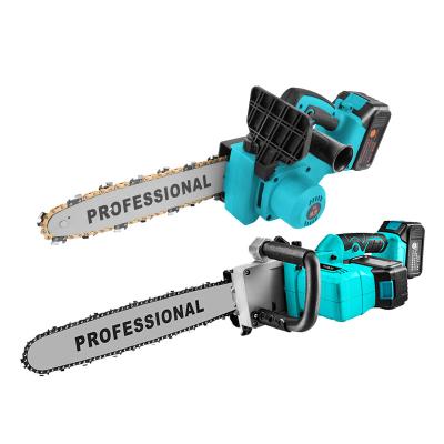 China Brick Saw Brushless Electric Chainsaw Small Rechargeable Handheld Lithium Electric Outdoor Log Saw Wood Electric Chainsaw for sale