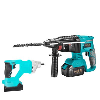 China Electric Multi-Function Heavy Duty Concrete Cordless Charging Brushless 6307 Lithium Impact Drill Electric Drill Pick Three Lithium for sale