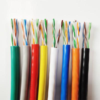 China Six Customized Super White Red Copper Network Cable /Green/ Cat6e Oxygen-Free Copper Network Cable for sale