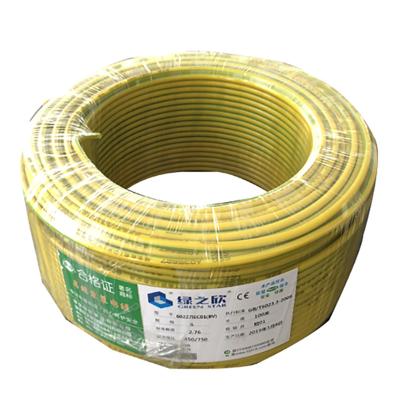 China Logo Polyvinyl Chloride Wire Customized Oxygen Free Copper Electrical Wire 6mm Yellow/Red Chamber for sale