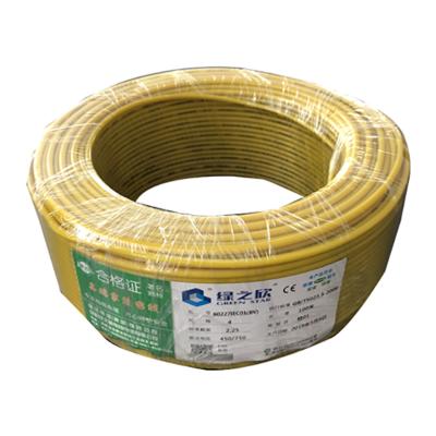 China Factory direct sale copper oxygen-free single core electrical wire PVC 220 volt electrical wire for sale