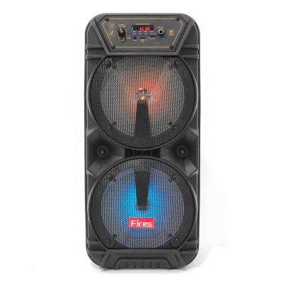 China 8 Inch Good Price Function Phone Dual Color DJ LED Disiso Light Speaker With BT for sale