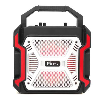 China 2021 Single Disco Party Pattern Flashing Light Portable LED Subwoofer Speaker 8inch 3knobs for sale