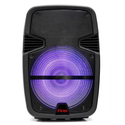 China Firesaudio LED flashing light price good classic gzjbl 15 inch portable speaker with BT DJ lights USB wireless party boombox for sale