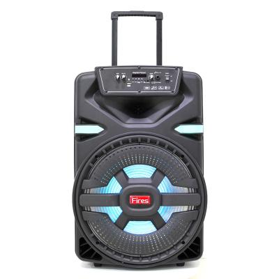 China 15 Inch Pajaro Enojado Private Model Trolley Speaker LED Flashing Light With BT Subwoofer Soundbox Player Mobile Phone for sale