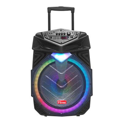 China Phone Function 18inch High Powered Speaker Cart Party Box With BT 5eq Sub Sound Equipment / Portable Powered Bass Amplifiers / Speaker DJ Audio for sale