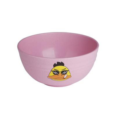 China Stocked Mixing Soup Duck Salad Baby Bowl Set Yellow Travel Rice Fruit Plastic Noodle for sale